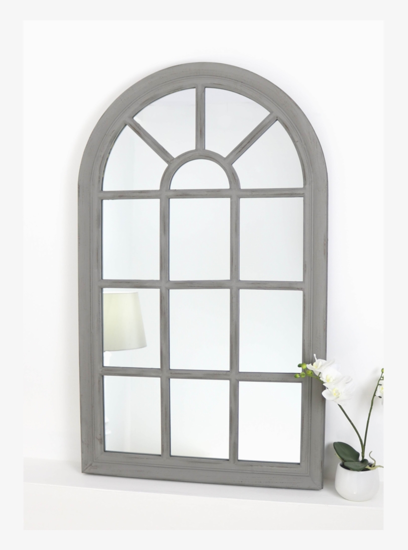 An Overall View Of This Mirror In A Typical Setting - Black And White Pic Of Window, transparent png #3198993