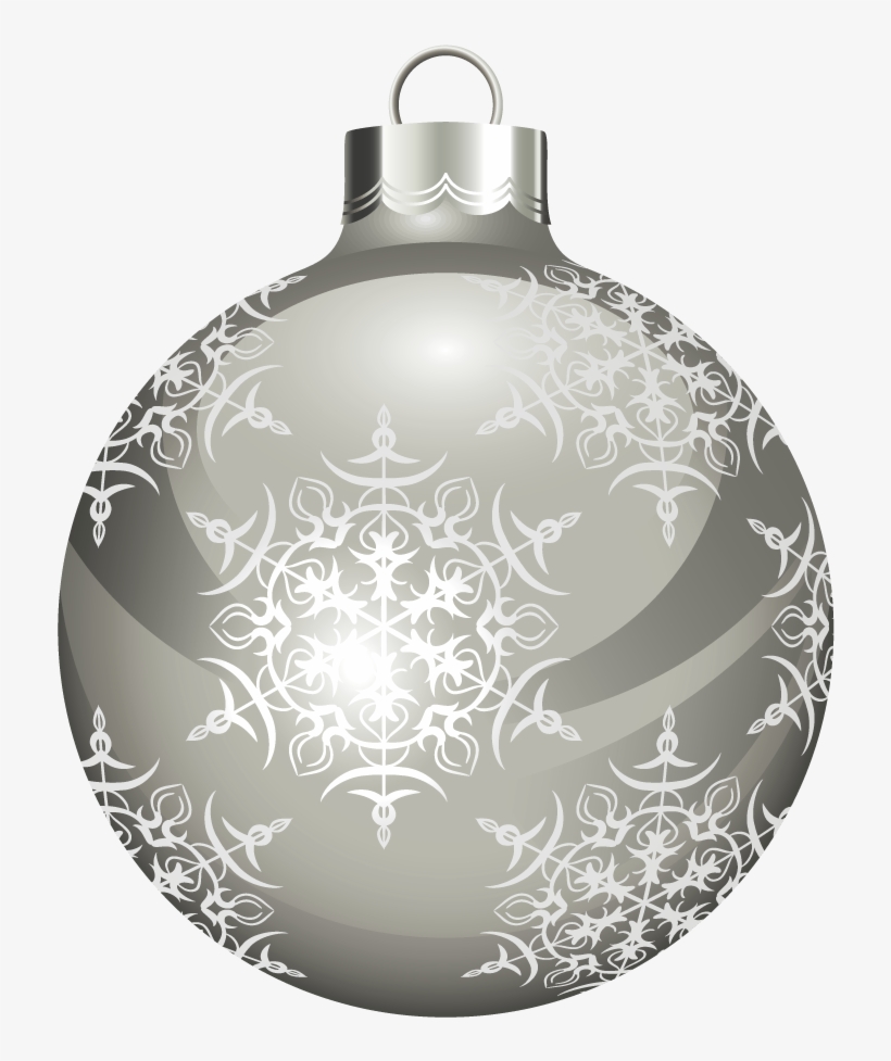 Novogodnie Igrushki Christmas Labels, Christmas Scrapbook, - Silver Christmas Ball Png, transparent png #3199042