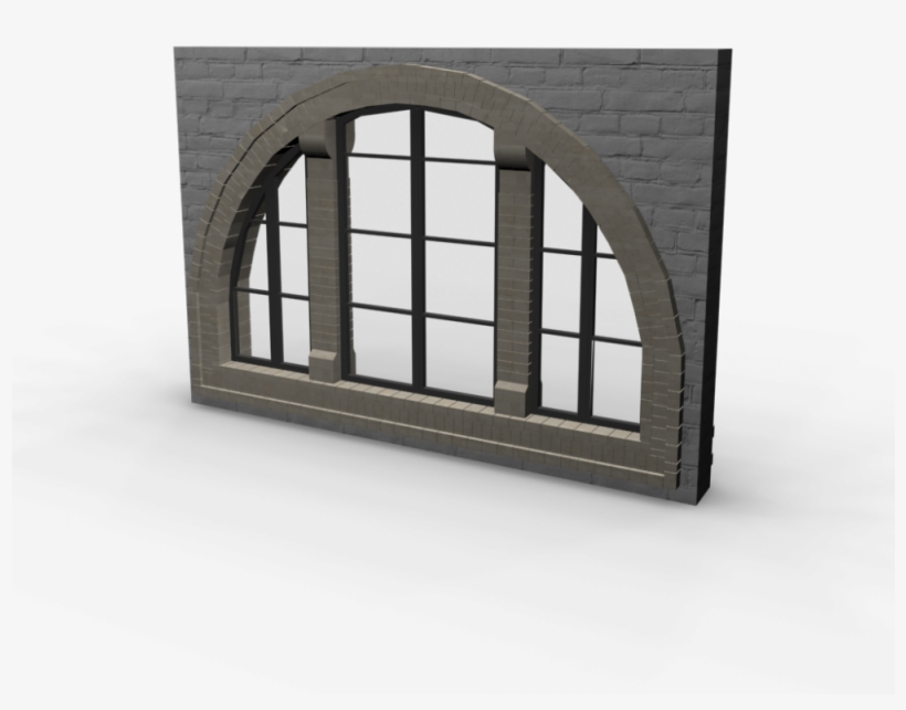 Round Arched Window Big - Daylighting, transparent png #3199093