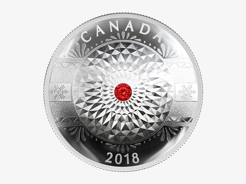 Pure Silver Coin With Swarovski® Crystals - Silver Coin, transparent png #3199467