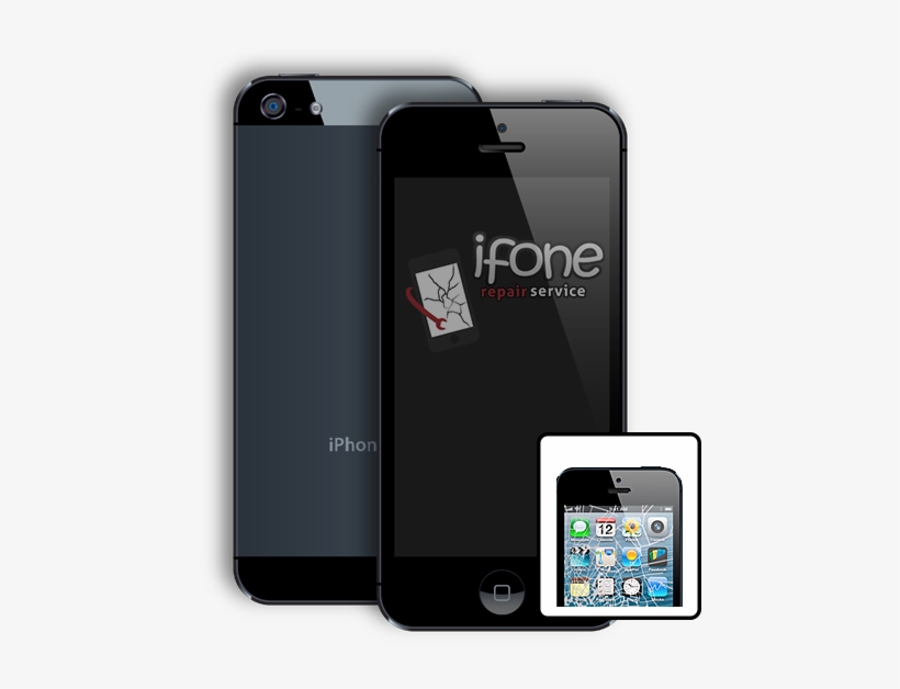 Iphone 5 Cracked Glass Repair - Iphone 5s, transparent png #3199858