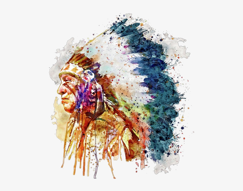 Bleed Area May Not Be Visible - Native American Face Art, transparent png #320039
