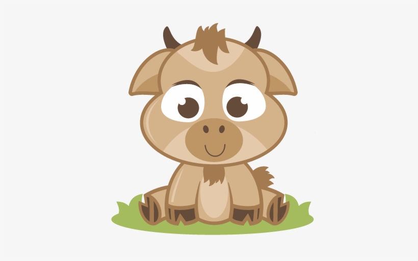 Baby Goat Svg Cutting File Baby Svg Cut File Free Svgs - Cute Baby Goat Cartoon, transparent png #320279