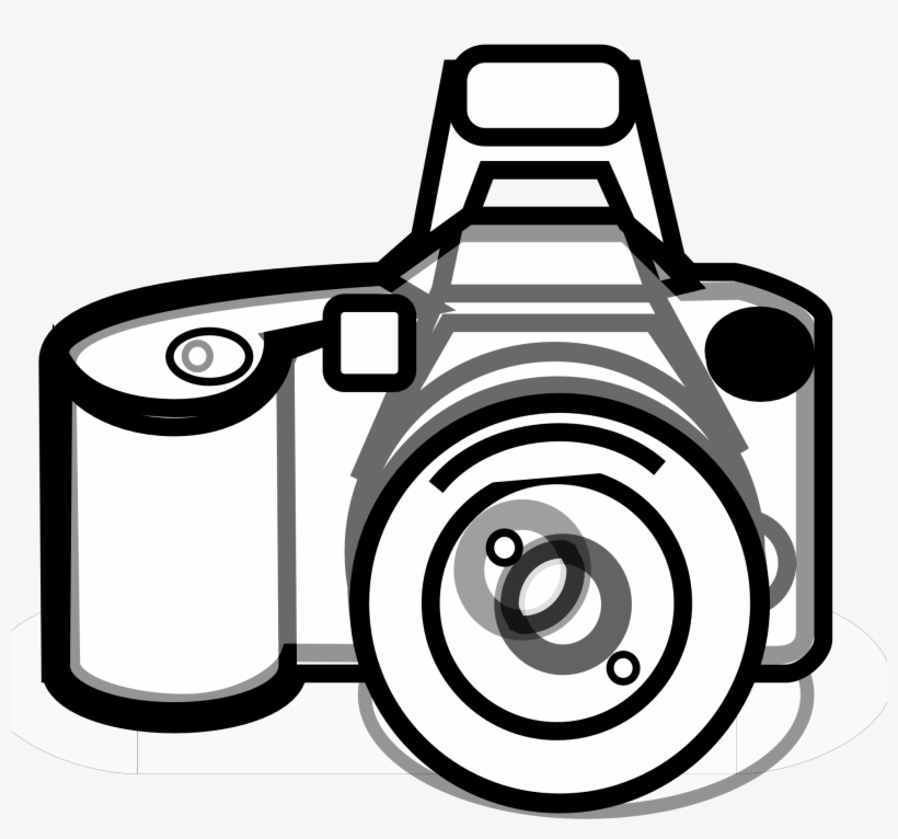 Vector Transparent Download Free Download Clip Art - Camera Picture Black And White, transparent png #320427