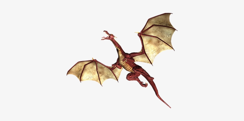 Dragon, Flying, Wings, Fantasy - Flying Dragon Transparent Background, transparent png #320730