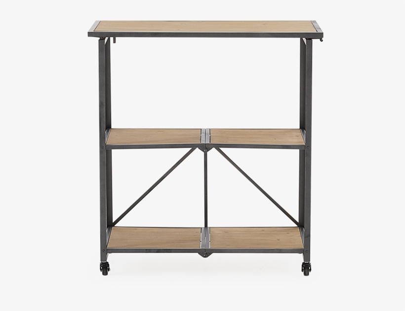 Image For Brown Wood And Black Metal Trolley From Brault - Sofa Tables, transparent png #321157