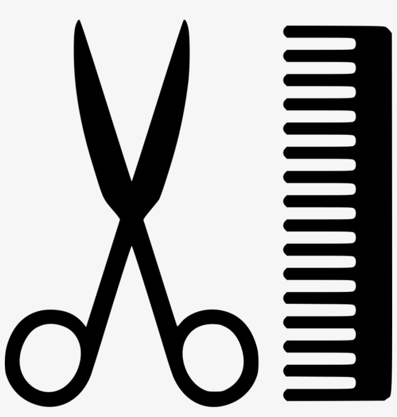 Comb And Scissors Png Clipart Comb Hairdresser Barber - Scissor Barbershop Png Icon, transparent png #321228