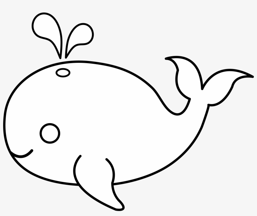 Whale Clip Art Black And White - Blue Things To Draw, transparent png #321272