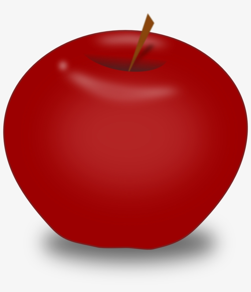 Apple Png Images Free Download, Apple Png Clip Black - Red Apple Design, transparent png #321335