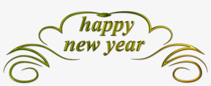 Happy New Year Text 3 - Happy New Year Png Text, transparent png #321684