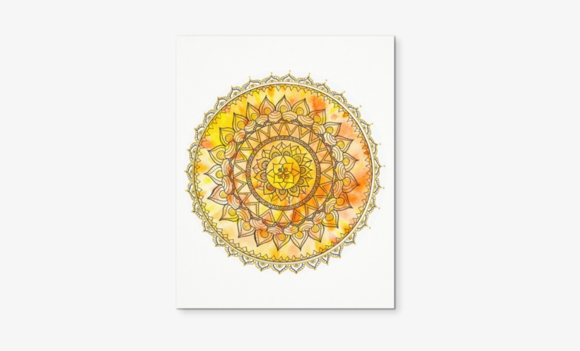 Sunset Mandala Canvas Wall Art 8 X - Portable Network Graphics, transparent png #321706