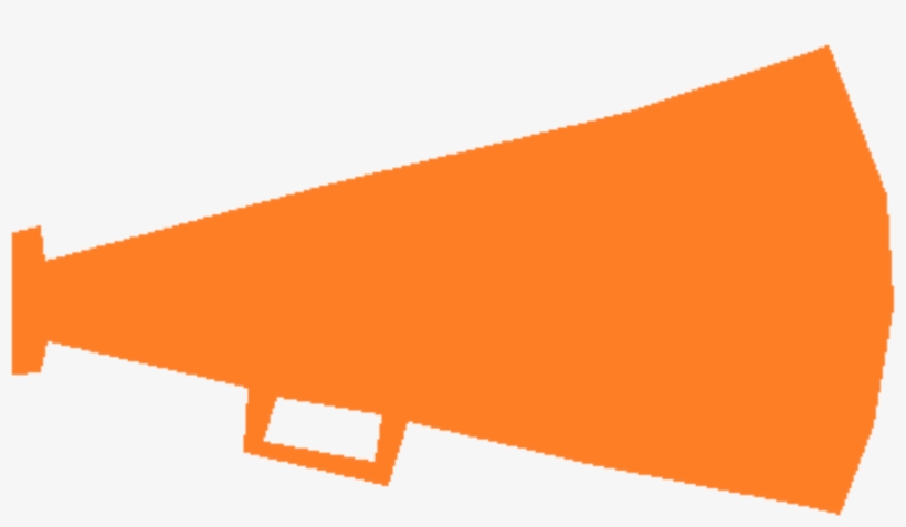 Cheerleading Megaphone Download Pom-pom Document - Orange Megaphone Clipart, transparent png #321788