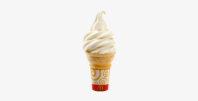 Ice-cream Cones - Mcdonalds Vanilla Ice Cream Cone, transparent png #322082