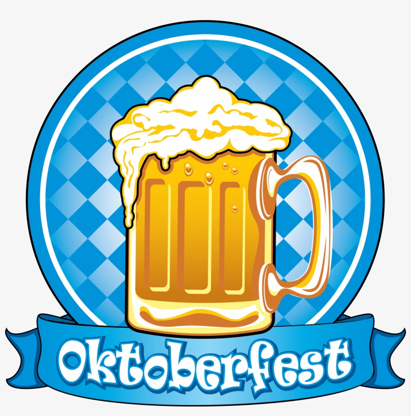 Oktoberfest Blue Decor With Beer Png Clipart Picture - Oktoberfest Clipart, transparent png #322308