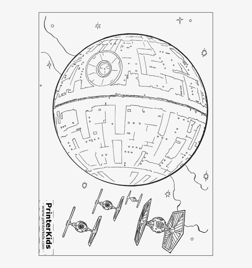 Lego Death Star Coloring Page 2 By James - Star Wars Coloring Pages, transparent png #322327