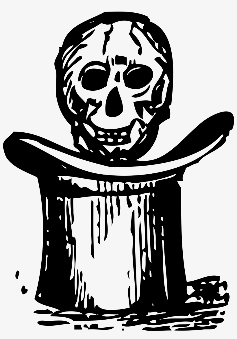 Skull Over Top Hat Svg Clip Arts 432 X 598 Px, transparent png #322543