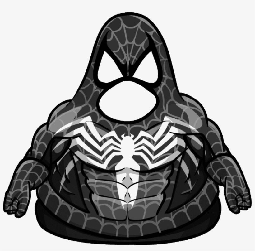 Venom Symbiote - Marvel Villains Club Penguin, transparent png #323514