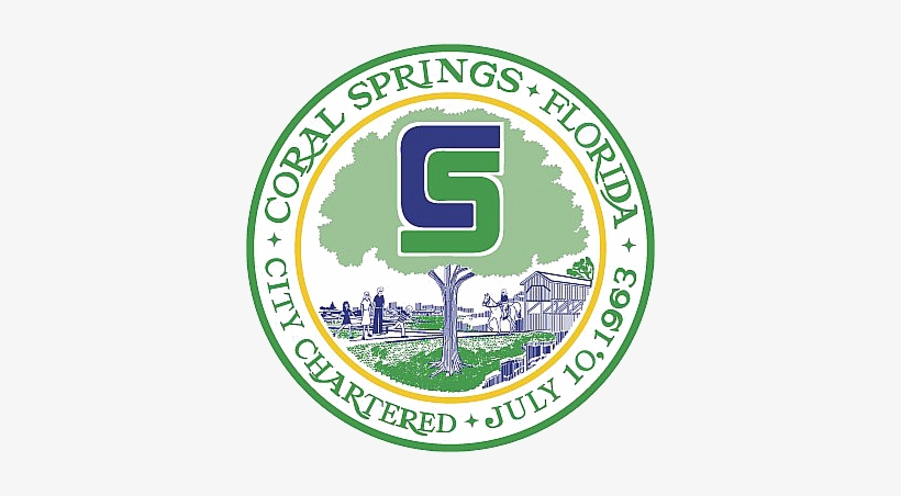 Seal Of Coral Springs, Florida - Coral Springs City Seal, transparent png #323779