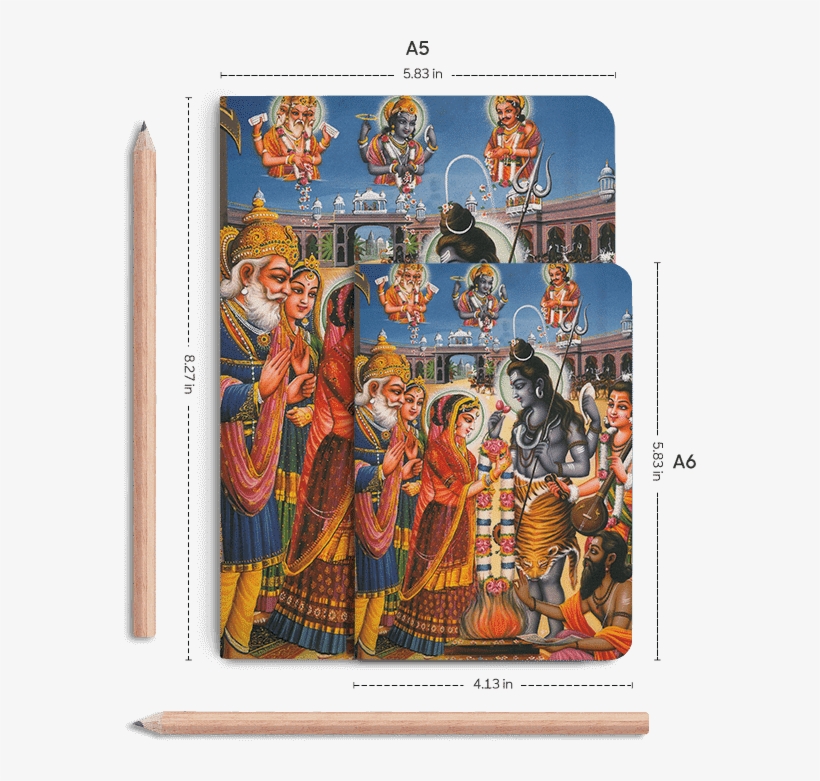 Dailyobjects Indian Mythology Shiv Parvati Wedding - Painting, transparent png #323857