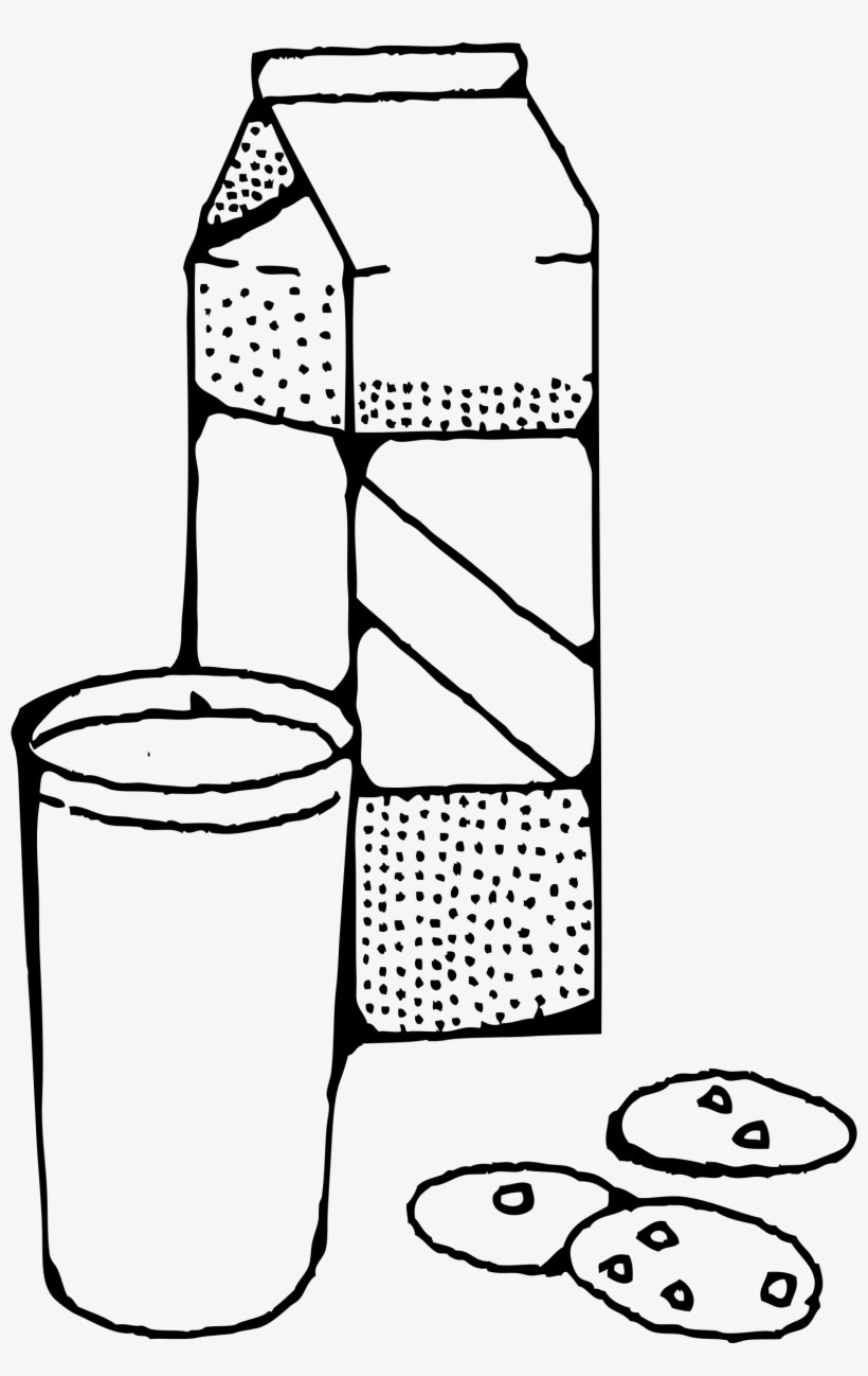 This Free Icons Png Design Of Milk And Cookies, transparent png #323927