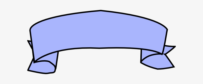 Powder Blue Ribbon Banner Svg Clip Arts 600 X 261 Px, transparent png #324266