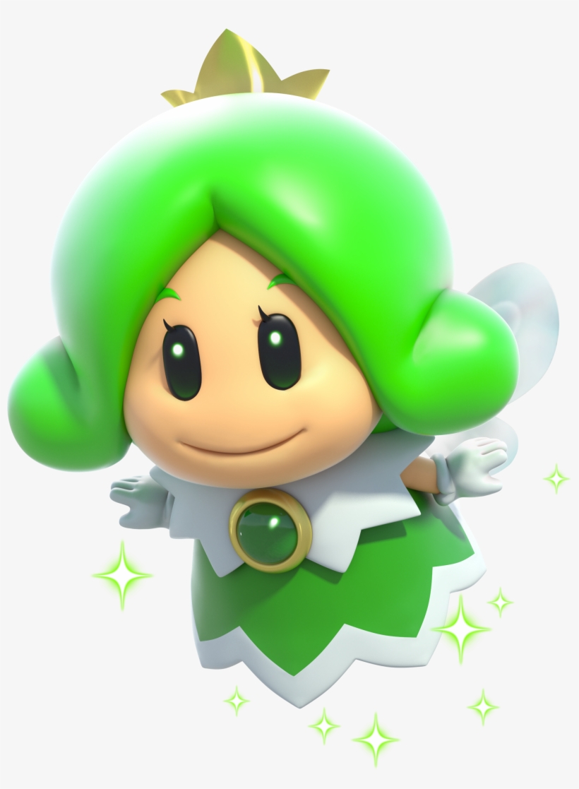 Green Fairy - Fairy Mario 3d World, transparent png #324620
