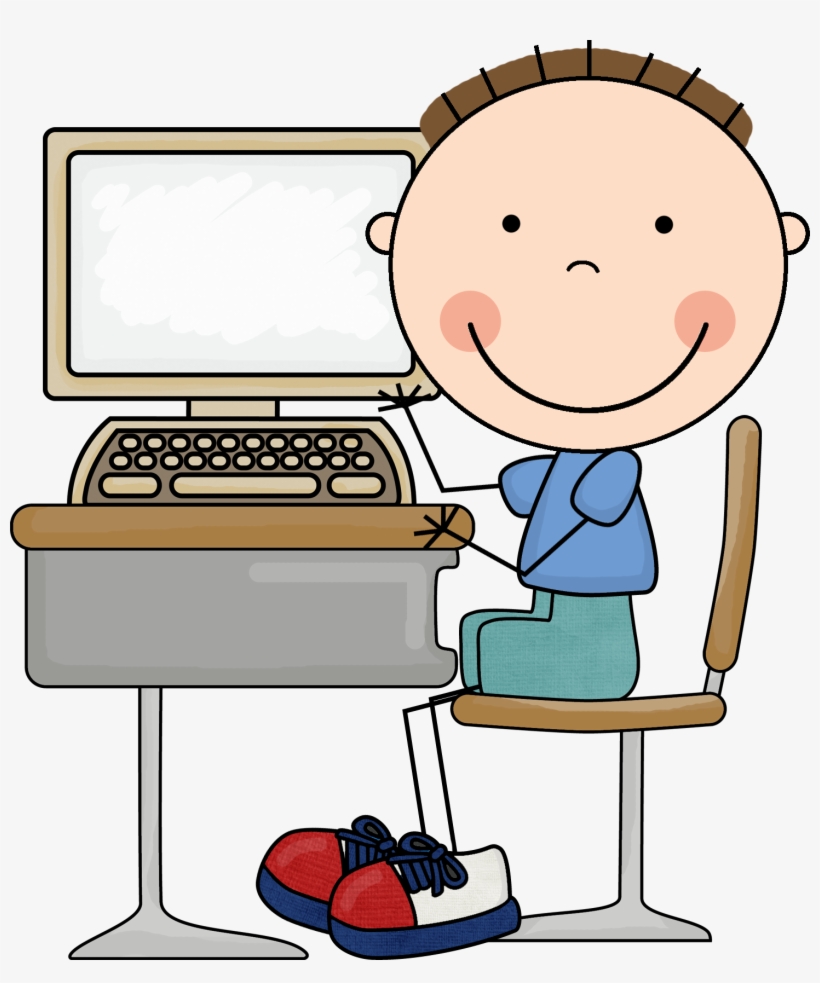 Computer Clipart For Kid Png - Computer Lab Clipart, transparent png #325041