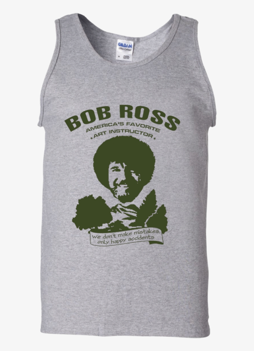 Men,women Tank Top - Bob Ross Mistakes Shirt, transparent png #325112