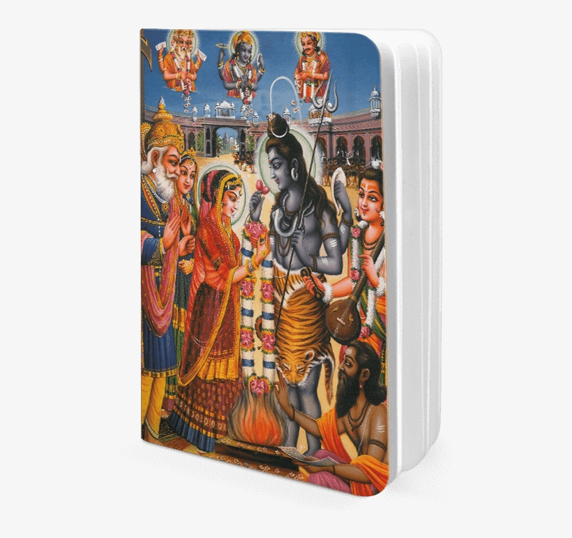 Dailyobjects Indian Mythology Shiv Parvati Wedding - Cartoon, transparent png #325405