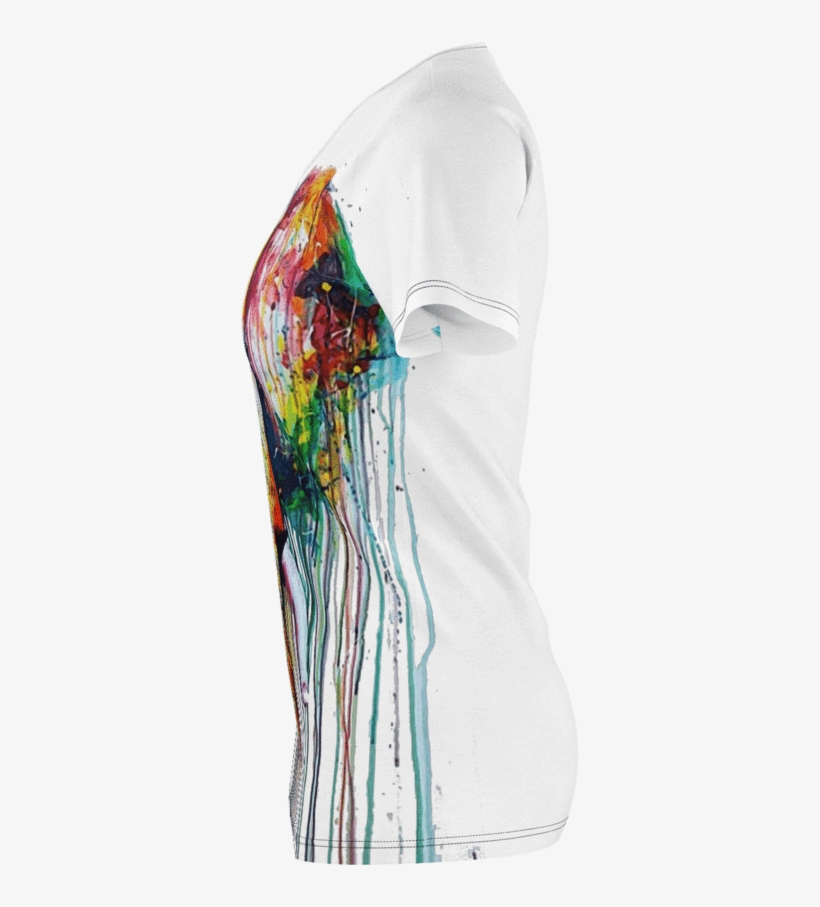 Watercolor Elephant Women's T-shirt - Squid, transparent png #325526