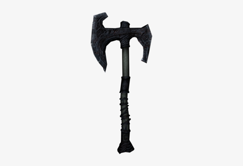 File - Draugrhandaxe - Skyrim War Axe, transparent png #325624