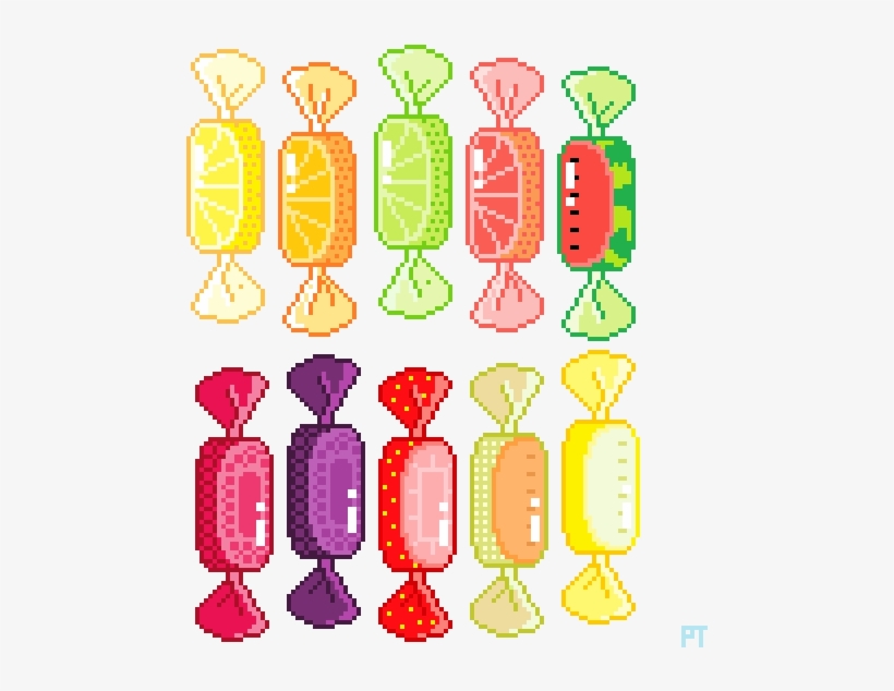 Pin By Karmin Amado On Pixel Art - Pixel Candy Transparent, transparent png #325671