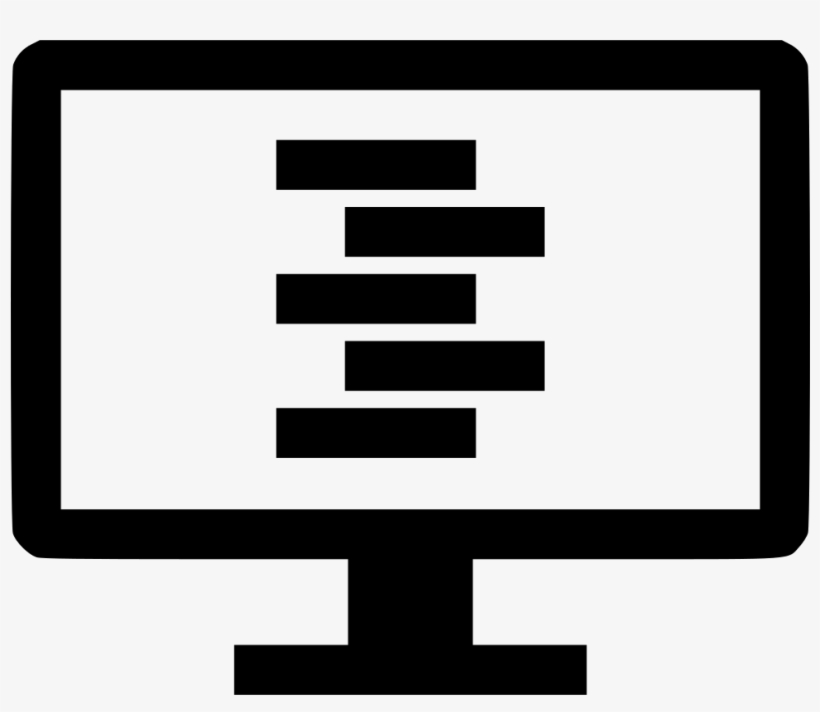 Computer Monitor Screen Code Lines Program Comments - Programming Tech Logos Black And White, transparent png #325853