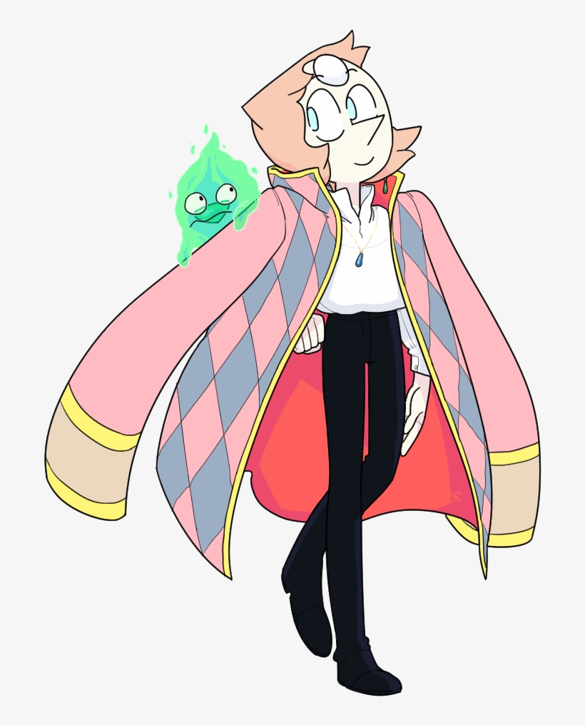 Png Library Pearl As Howl And Peridot As Calcifer From - Howl's Moving Castle Steven Universe, transparent png #325898