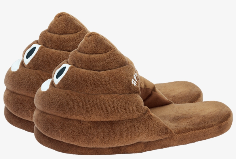 Poop Slippers - Plushmoji Poop Emoji Slippers (large), transparent png #325917