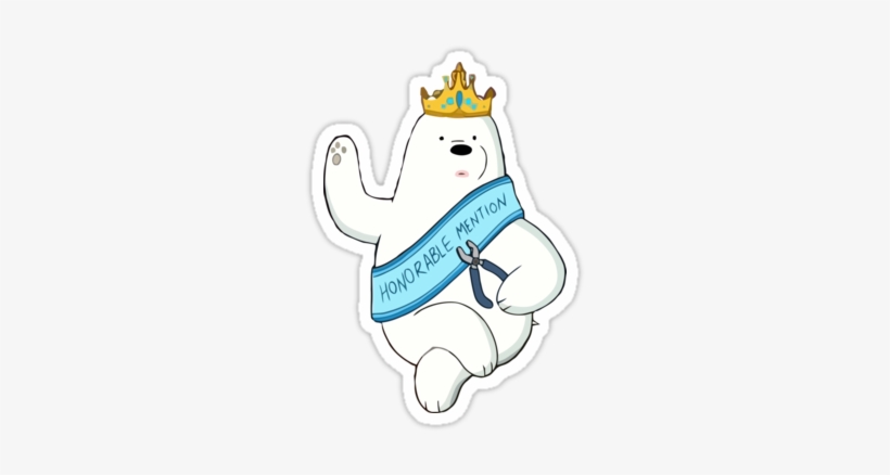 "honorable Ice Bear" Stickers By Connor Keane - Stickers Bear, transparent png #326048