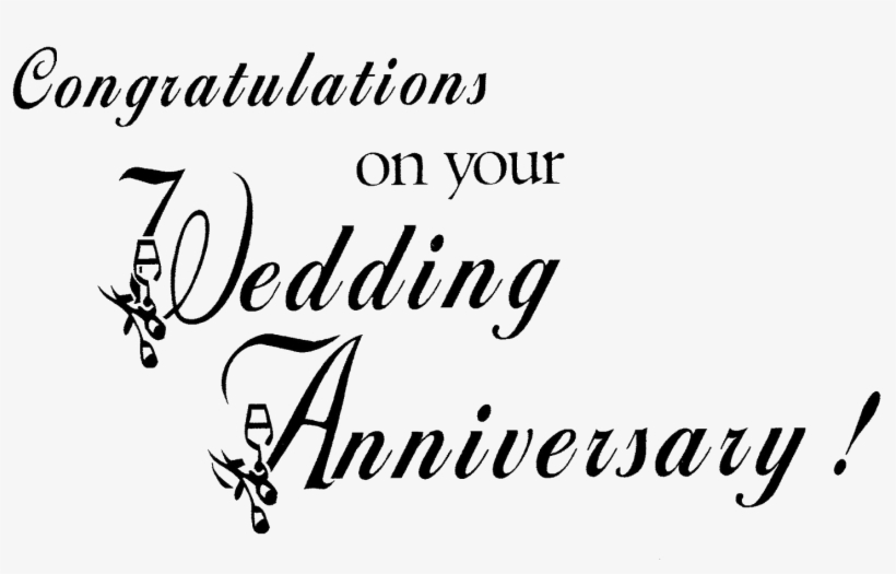 Happy Anniversary Png Pic - Black And White Happy Marriage Anniversary, transparent png #326111