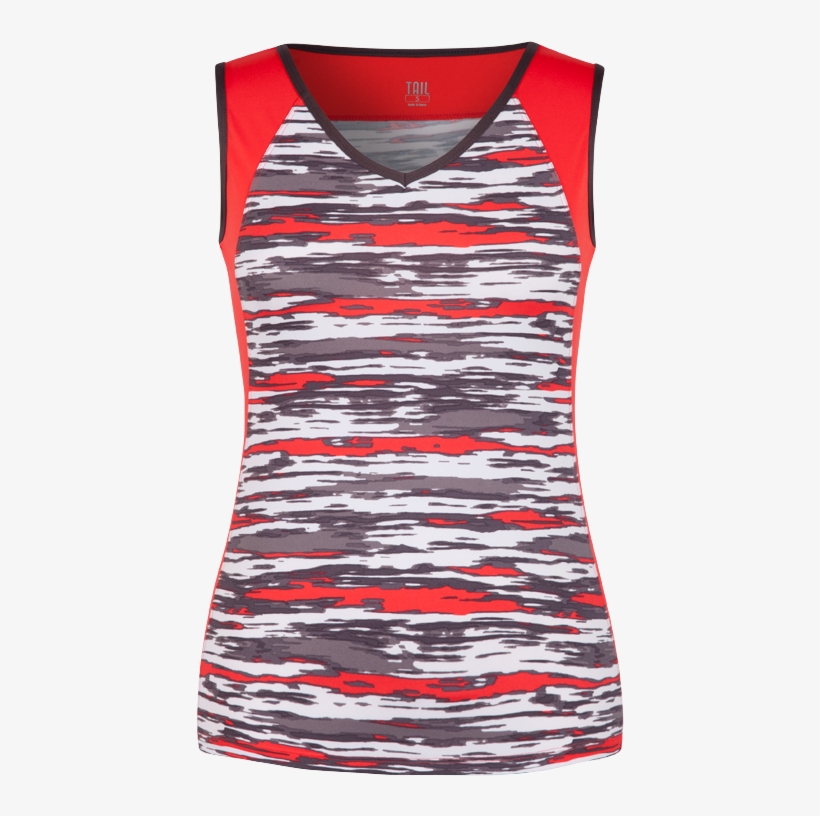 Asha V-neck Tank - Tail Painted Desert V-neck Tank Brush Stroke Te2213-a930, transparent png #326131