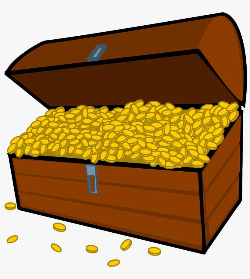 Gold, Pirates, Treasure, Money, Treasure Chest, Chest - Treasure Chest Cartoon Png, transparent png #326276