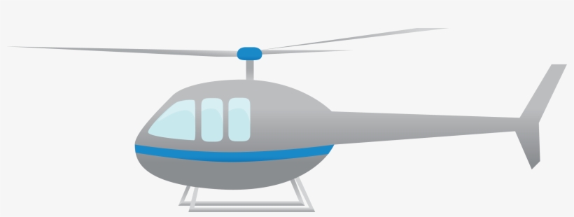 Helicopter-blue - Cartoon Helicopter Png, transparent png #326344