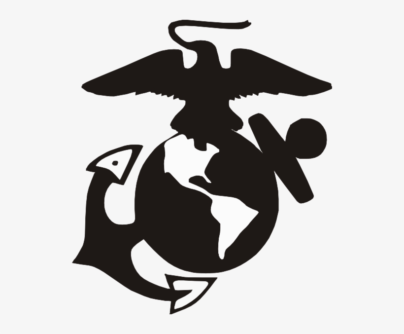 Picture Royalty Free Usmc Emblem Clip Art Marine Pinterest - Usmc Logo Silhouette, transparent png #326429