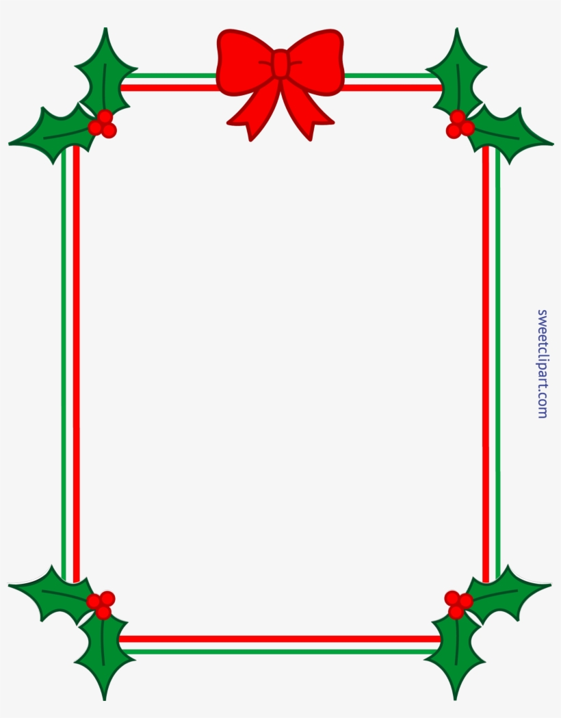 Christmas Frame Ribbon Clip Art Sweet, transparent png #326555