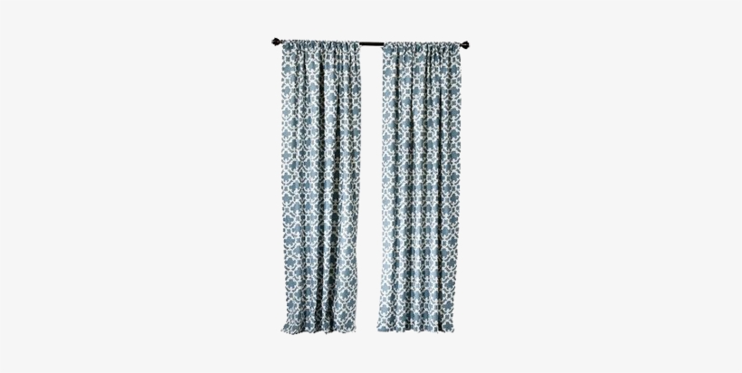 Full Size Of Furniture Appealing Threshold Curtains - Threshold Farrah Fretwork Curtain Panel - Blue (54x95), transparent png #326694