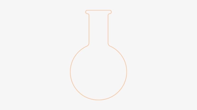 Icon Orange Beaker - Glass Bottle, transparent png #327929