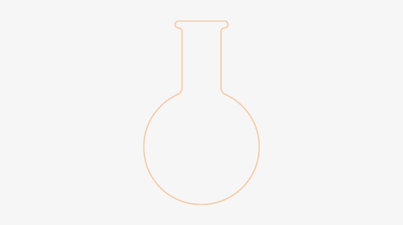 Icon Orange Beaker - Glass Bottle, transparent png #327929