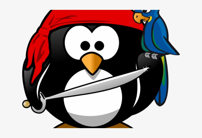 Pirate Clipart Penguin - Cartoon Penguin, transparent png #328029