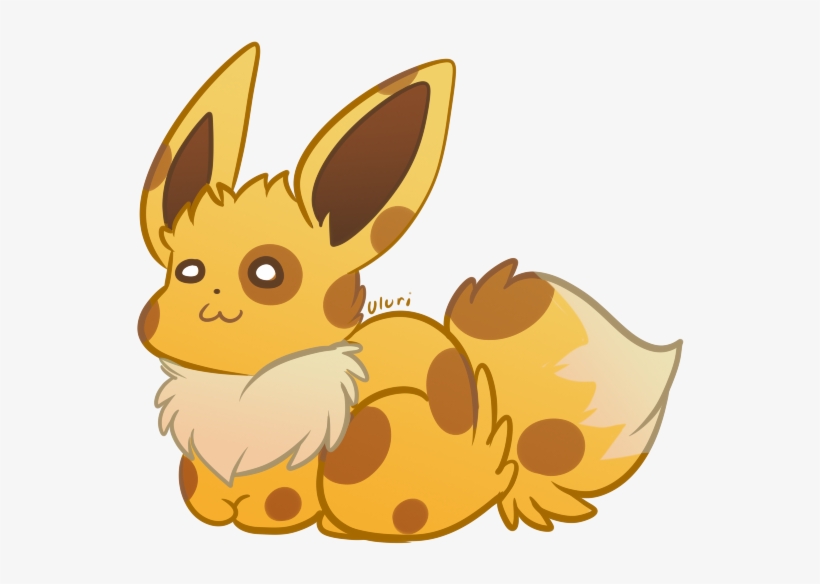 Orange Derpy Eevee - Derpy Eevee, transparent png #328450