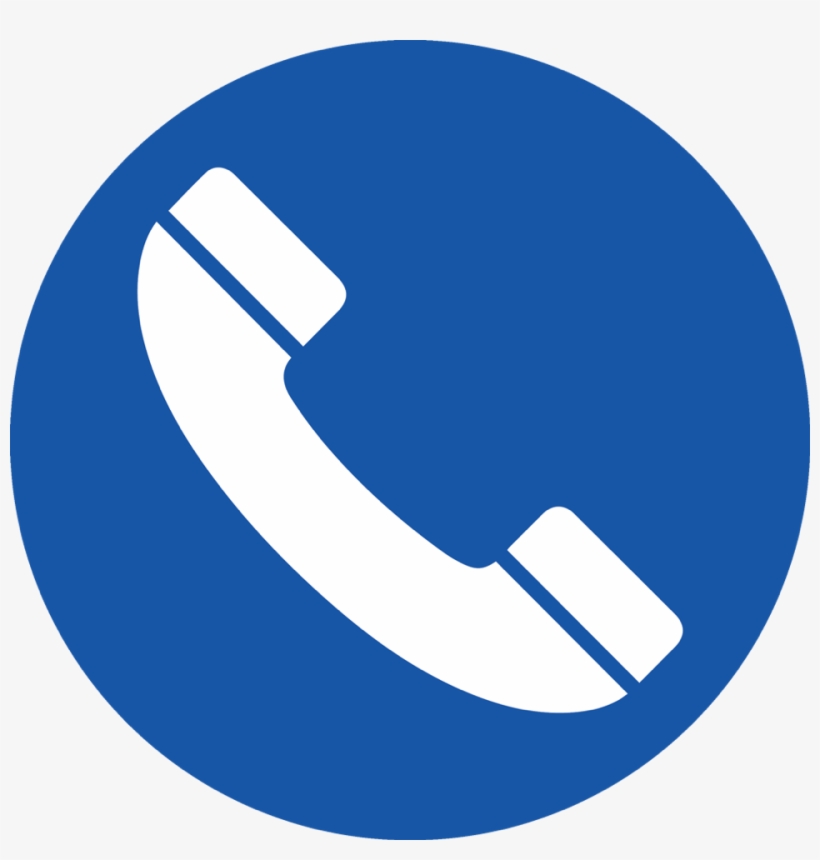 Phone Icon Circle Ltblue - Update International S69b-7bk - Telephone Braille Sign, transparent png #328777