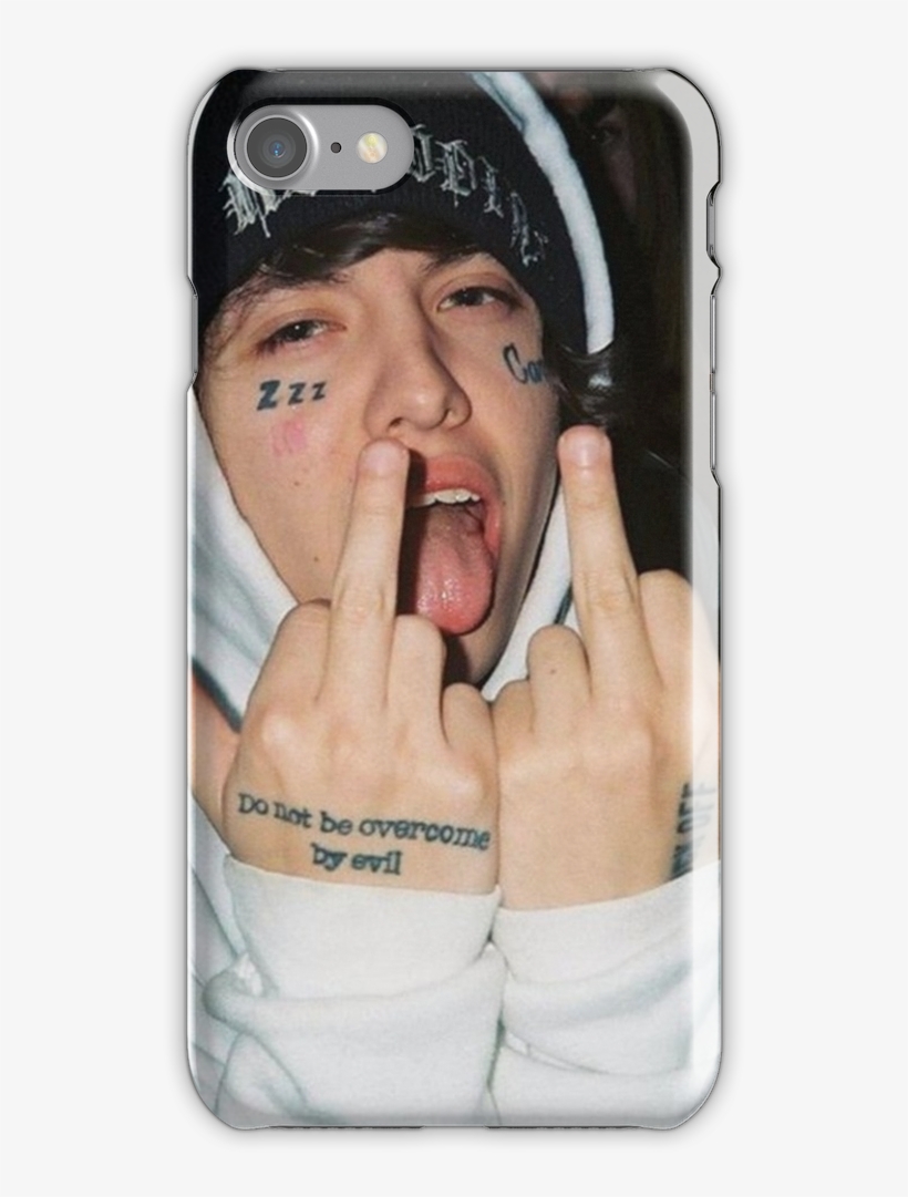 Lil Xan Rapper Betrayed Xanarchy Iphone 7 Snap Case - Lil Xan Middle Fingers, transparent png #329200