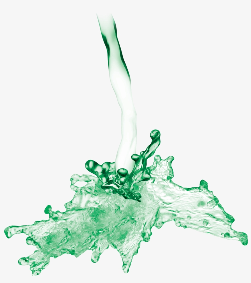 Green Water Splash Png, transparent png #329474